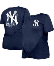 Starter Women's Navy New York Yankees Cooperstown Collection Record Setter  Crop Top