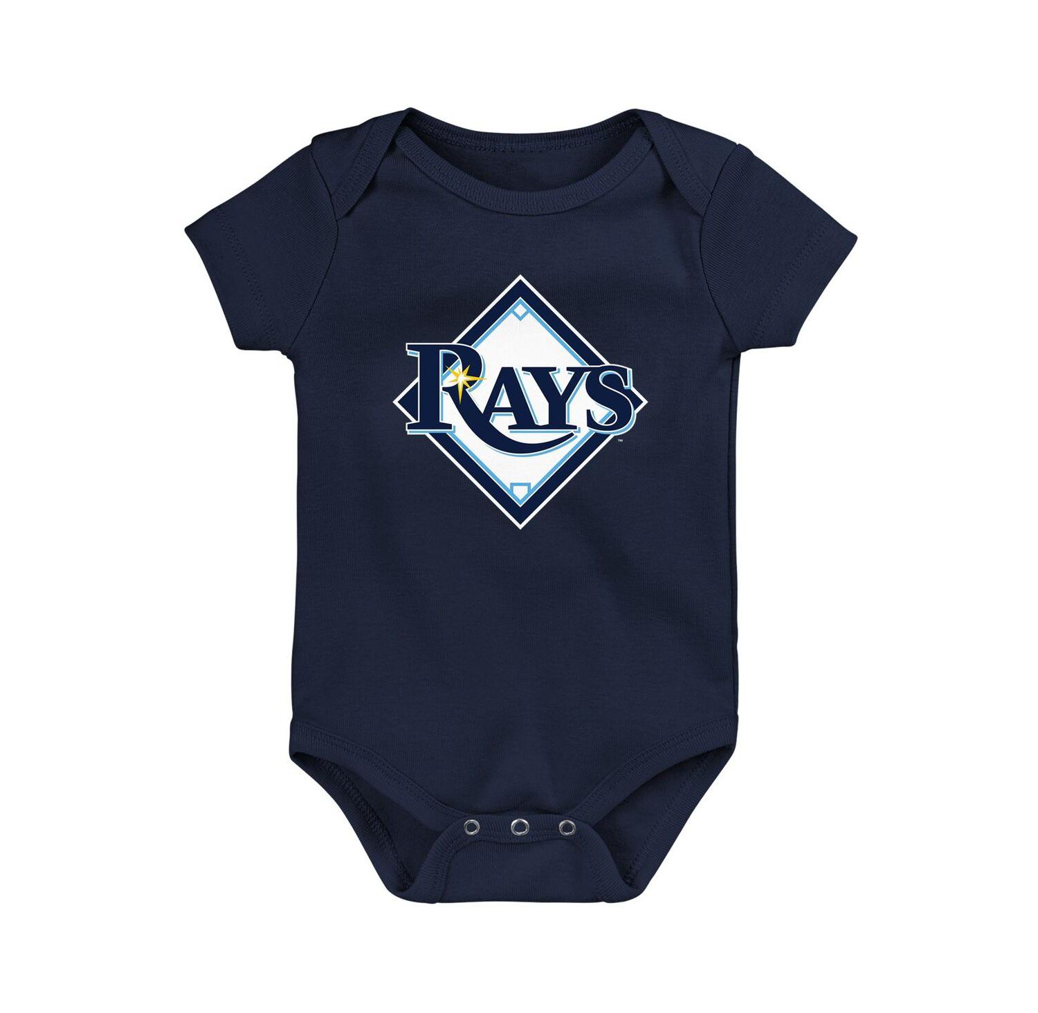 Newborn and Infant Boys and Girls Navy Tampa Bay Rays Primary Team Logo Bodysuit