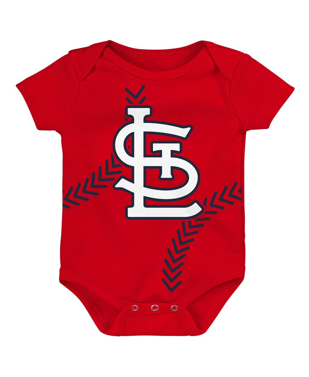 Outerstuff Babies' Newborn And Infant Boys And Girls Red St. Louis Cardinals Running Home Bodysuit