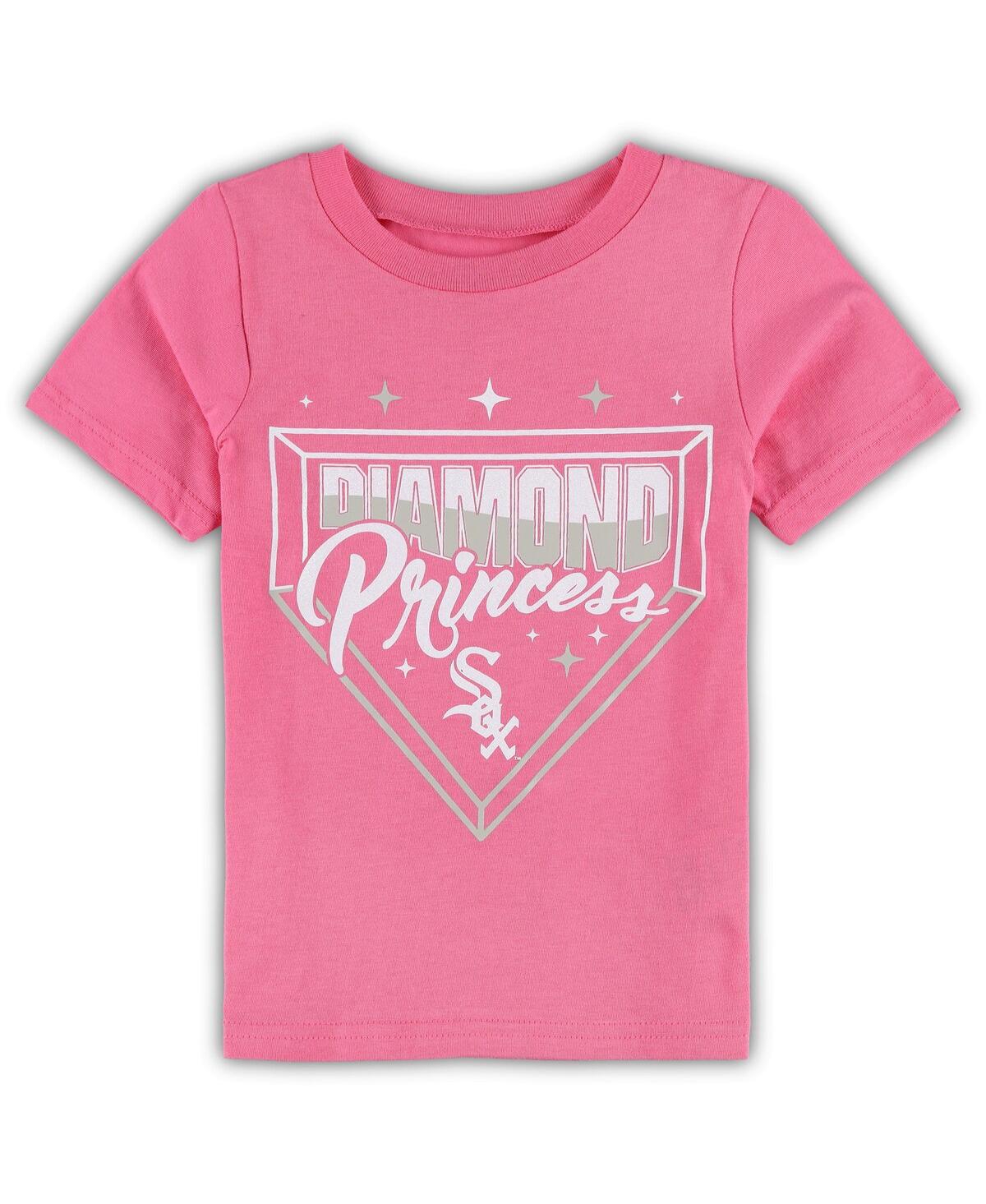 Shop Outerstuff Toddler Girls Pink Chicago White Sox Diamond Princess T-shirt