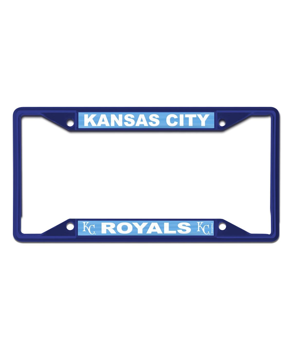 Wincraft Kansas City Royals Chrome Color License Plate Frame In Blue