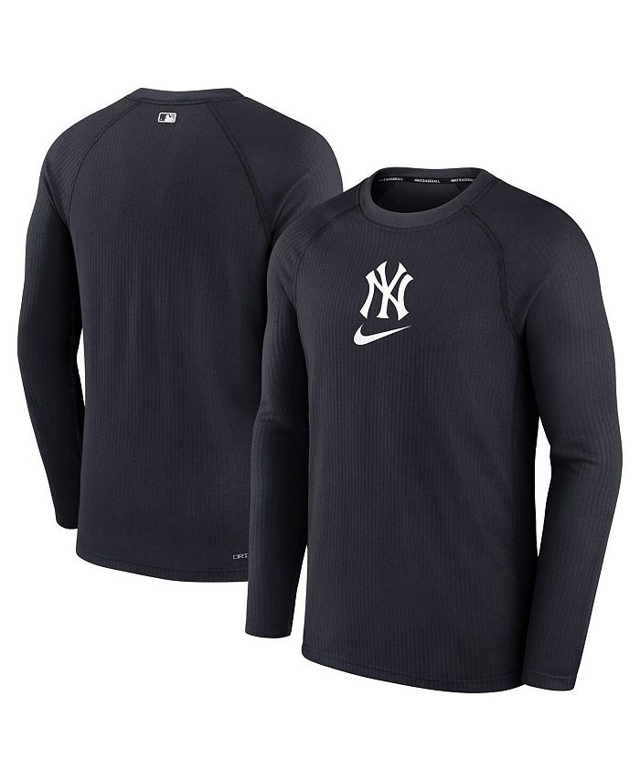 New York Yankees Nike Authentic Collection Performance Long Sleeve T-Shirt  - Navy