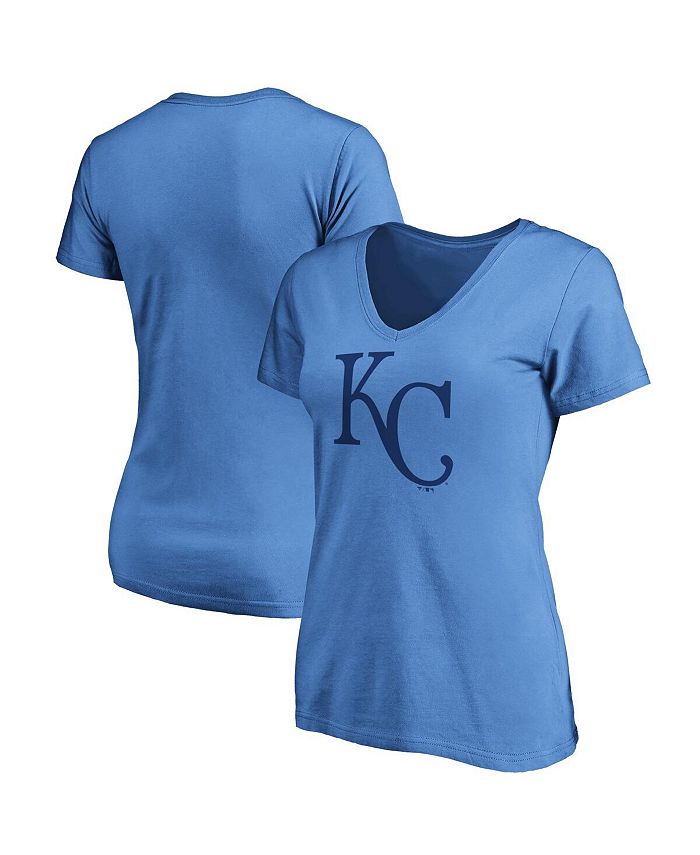 Kansas City Royals Shirt Womens Blue Nike Dri Fit V Neck Short