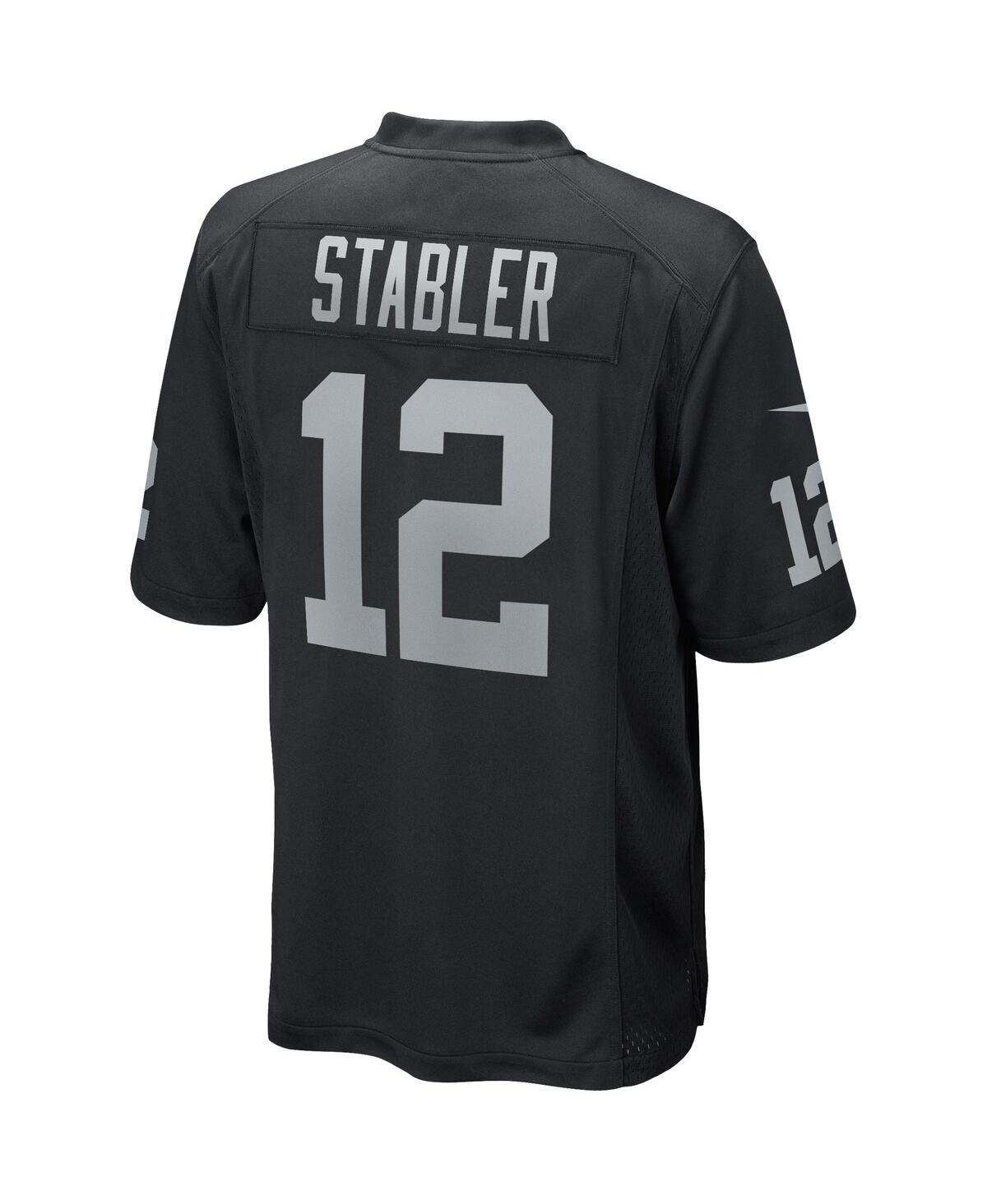 Men's Nike Ken StablerLas Vegas Raiders Game Retired Player Jersey - Black