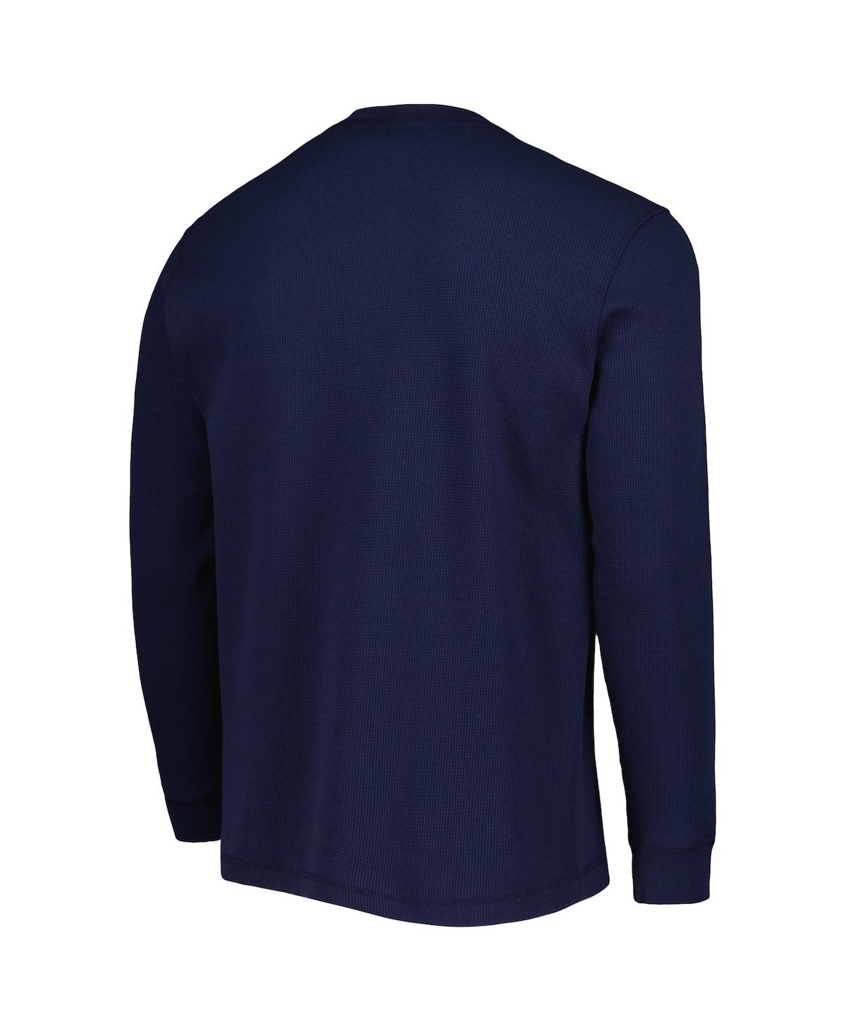 Shop Dunbrooke Men's  Milwaukee Brewers Navy Maverick Long Sleeve T-shirt