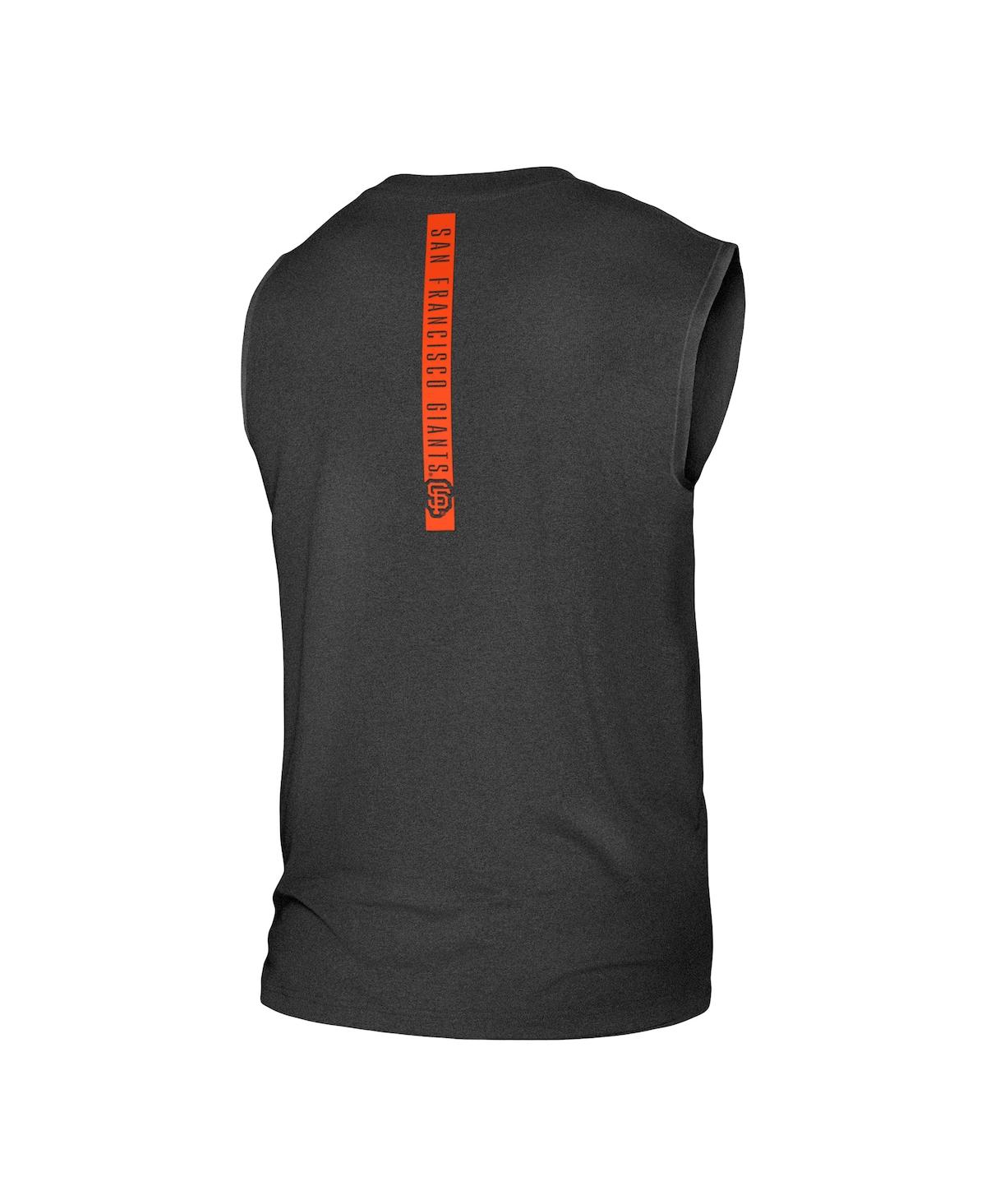 Profile Men's Black San Francisco Giants Big and Tall Jersey Muscle Tank  Top