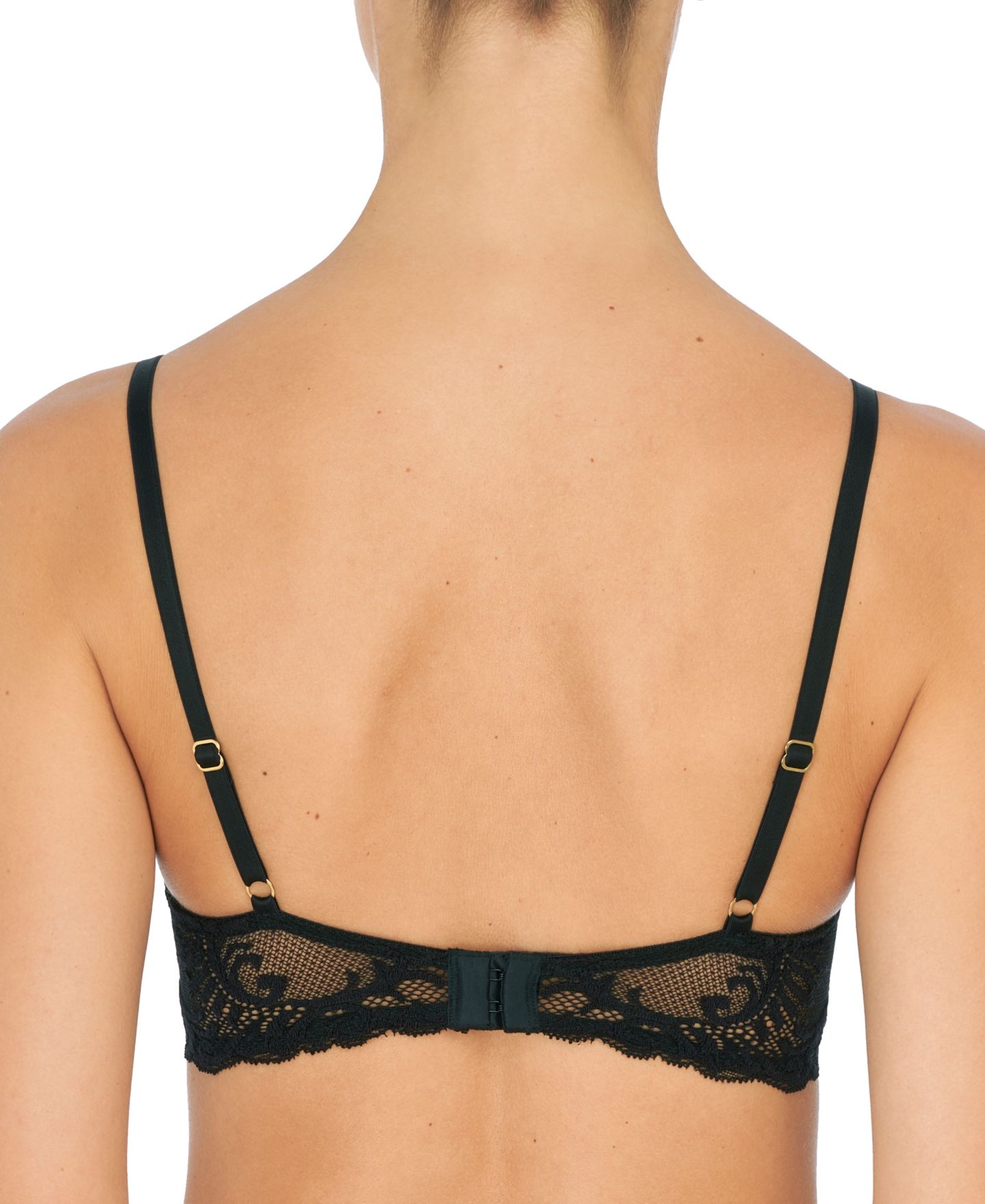 Бра Maternity Feathers Contour, глубокий вырез, кружево — Natori, цвет: Чёрный — фото 5
