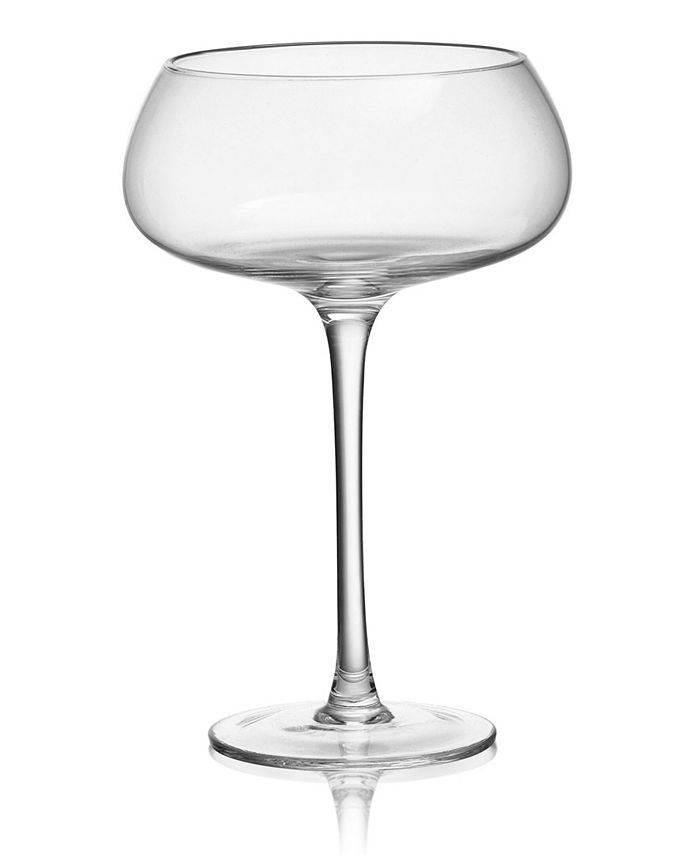 Mikasa Craft 15 Ounce Coupe Glass 4Piece Set Macy's