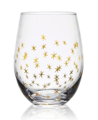 Party Stemless Wine Glasses, Set of 4