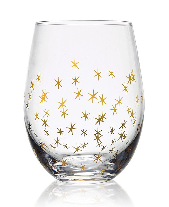 Mikasa Party 18 Ounce Stemless Wine Glass 4Piece Set Macy's