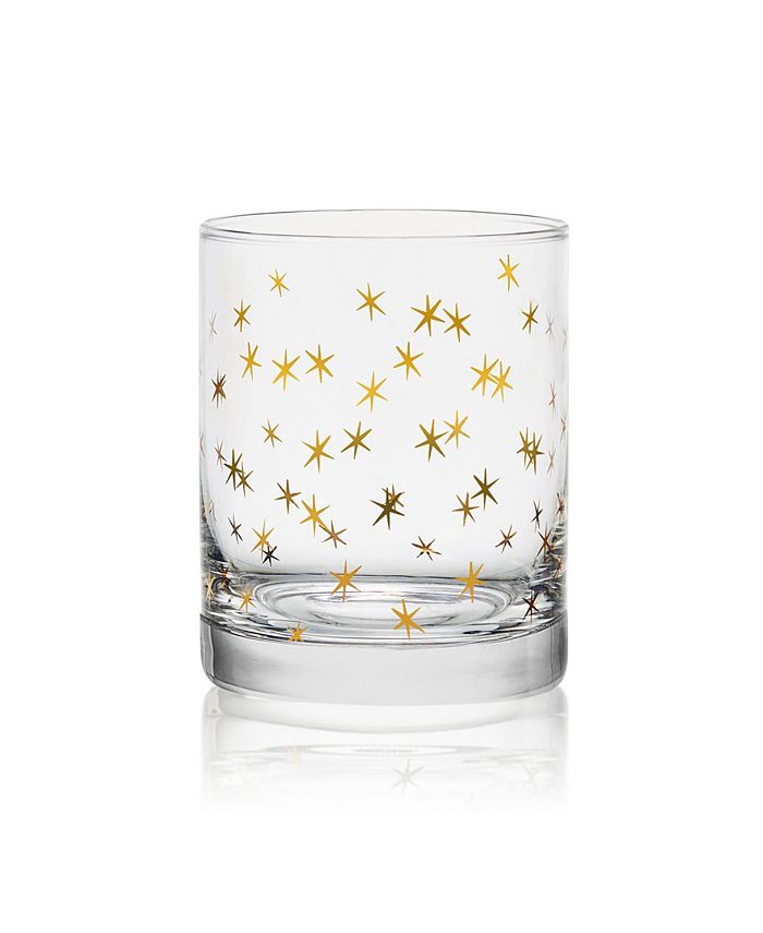 Mikasa Party 13 Ounce Double Old Fashion Drinking Glass 4Piece Set