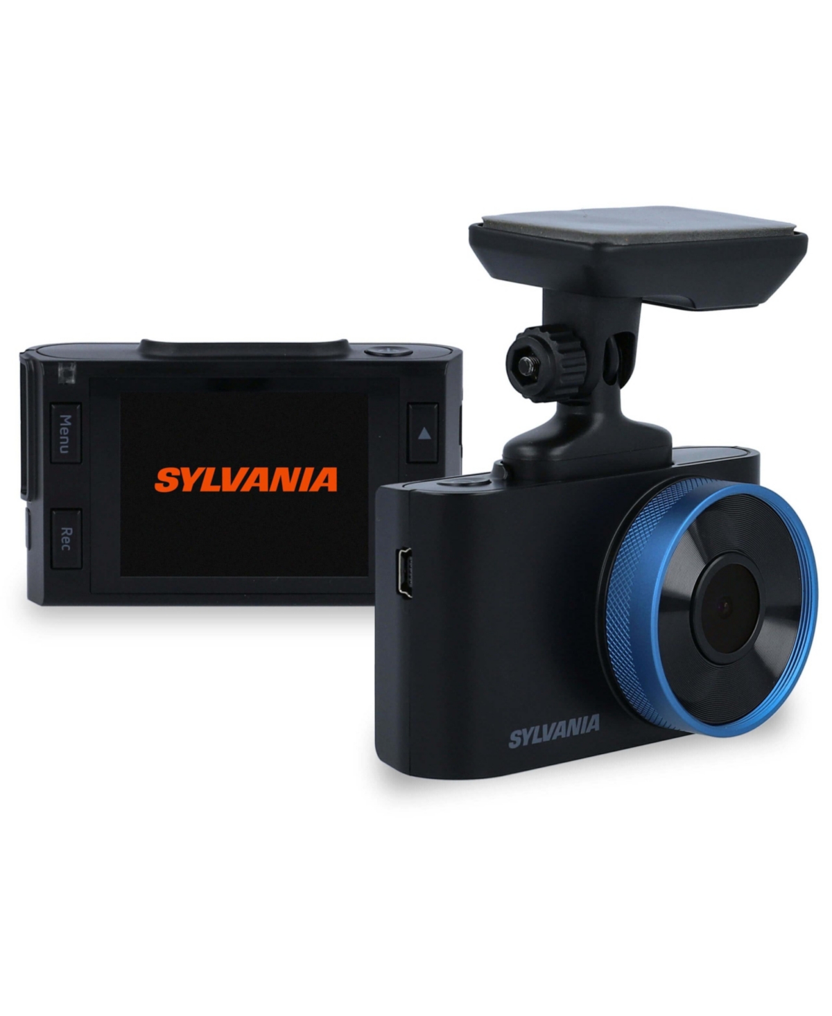 Sylvania Roadsight Plus Dash Camera - 120 Degree View, Hd 1080p, 16gb Sd Memory Card Included, Loop Recording In Black