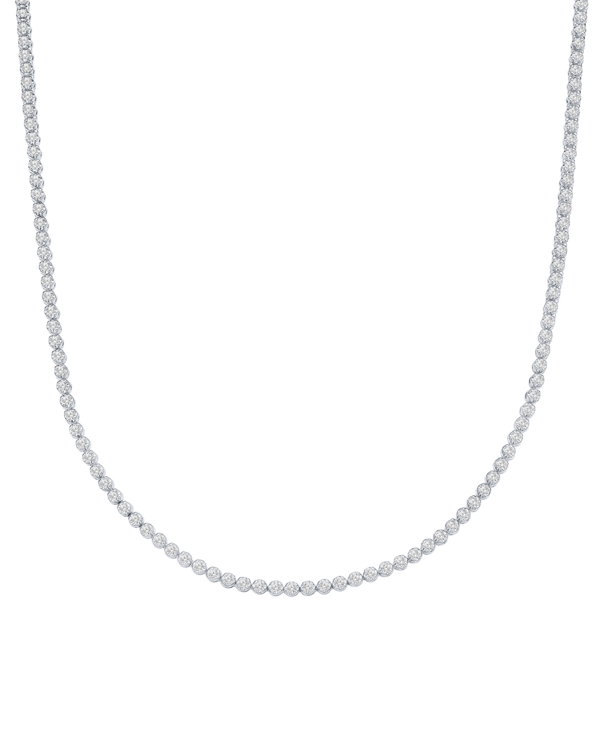 Macy's Men's Diamond 24" Necklace (5-7/8 Ct. T.w.) In 10k Gold In White Gold