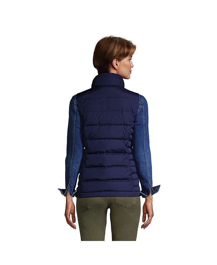 Lands' End Women's Tall Down Puffer Vest Macy's