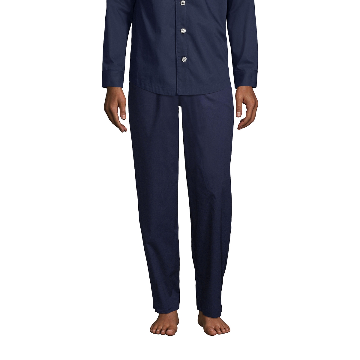 Men's Tall Poplin Pajama Pants - Radiant navy
