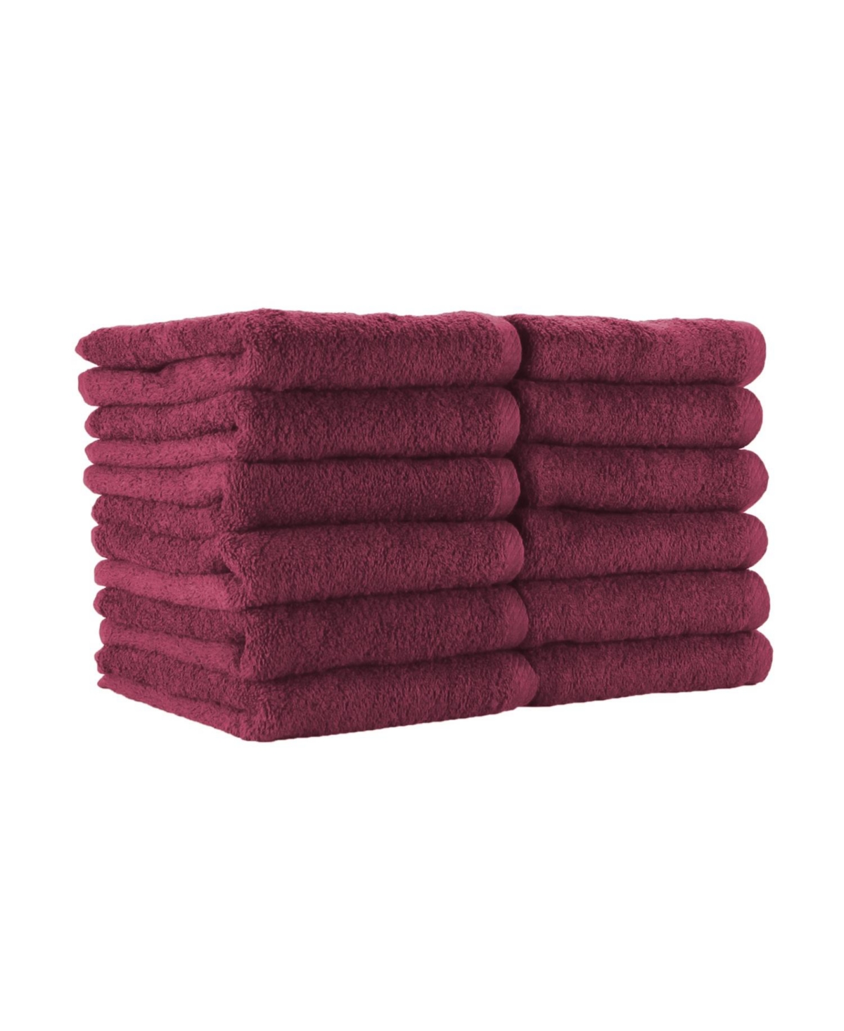 Arkwright Home Bleach-Safe Cotton Salon Towels (12 Pack), Jr. Size 16x27 in., Solid Color, Absorbent Hair Drying Towel, Perfect for Salon and Spa - Bu
