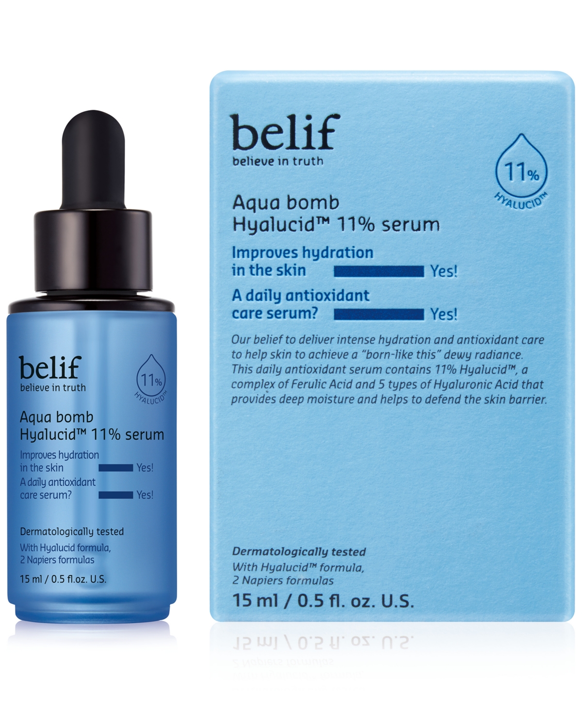 Belif Aqua Bomb Hyalucid 11% Serum 0.5 Oz.