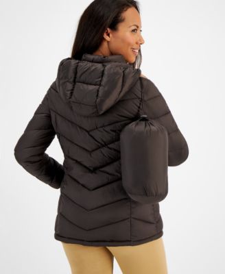 Women's Packable Hooded Puffer Coat, Created for Macy's