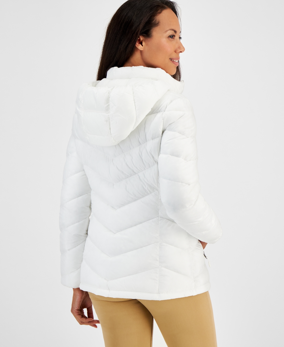 CHARTER CLUB WOMEN'S PACKABLE HOODED PUFFER COAT, CREATED FOR MACY'S 