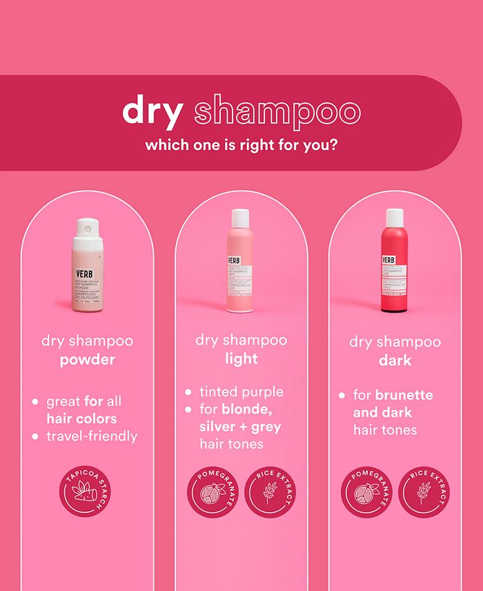 Verb Dry Shampoo Dark, 5 oz. Macy's