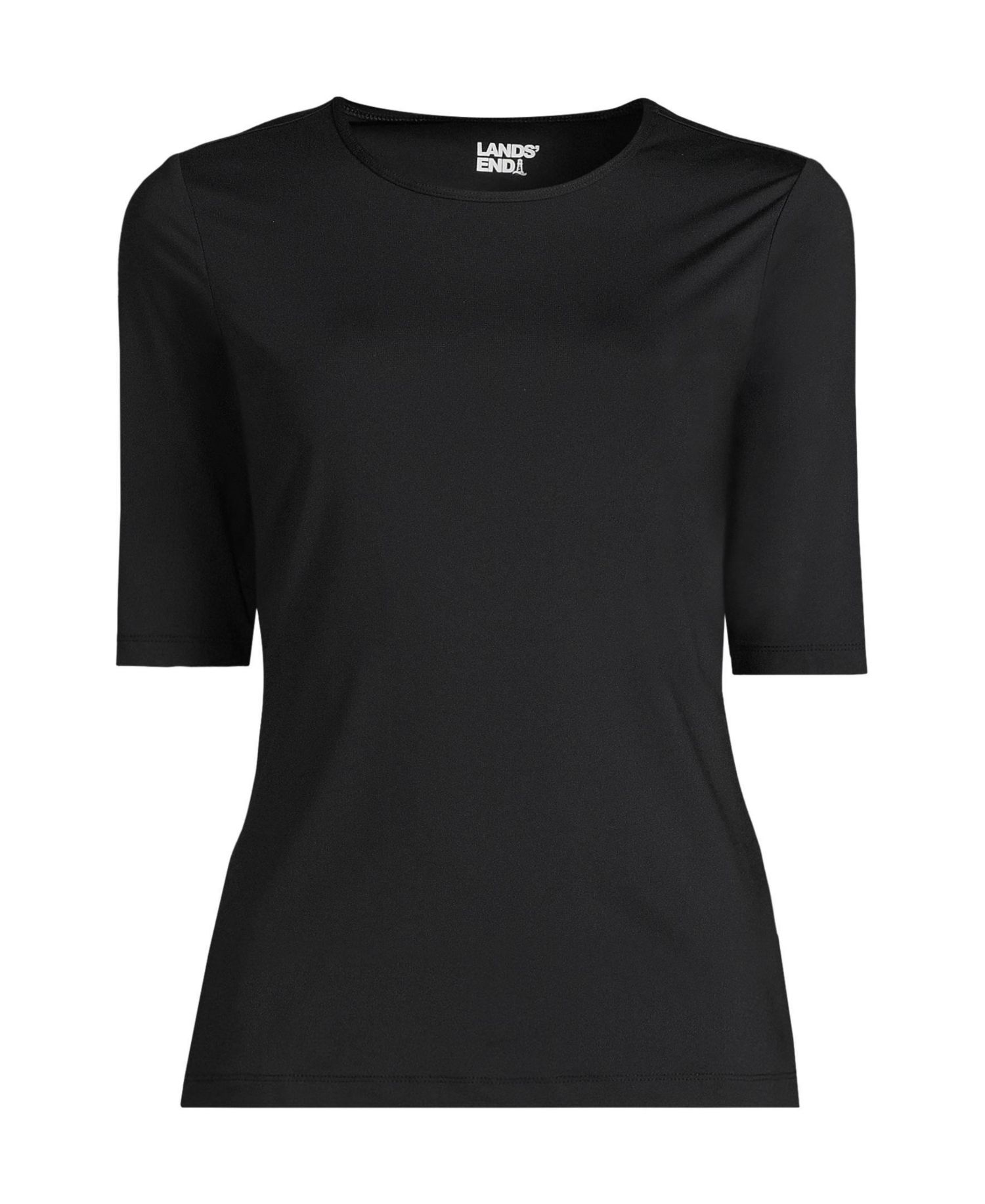 Women's Long Torso SunShade UPF 50 Elbow Sleeve Rash Guard Swim Tee