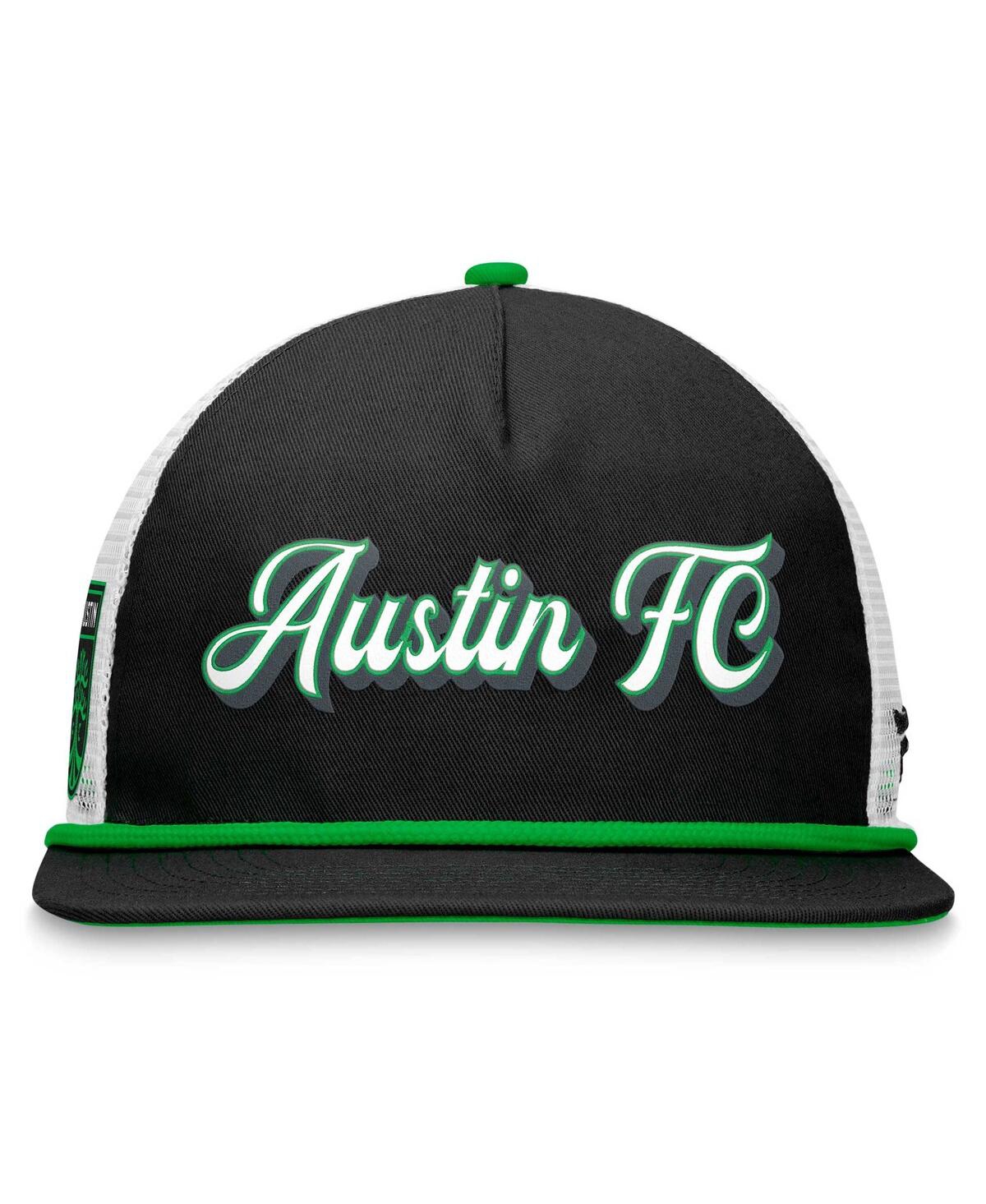Shop Fanatics Men's  Black, White Austin Fc True Classic Golf Snapback Hat In Black,white