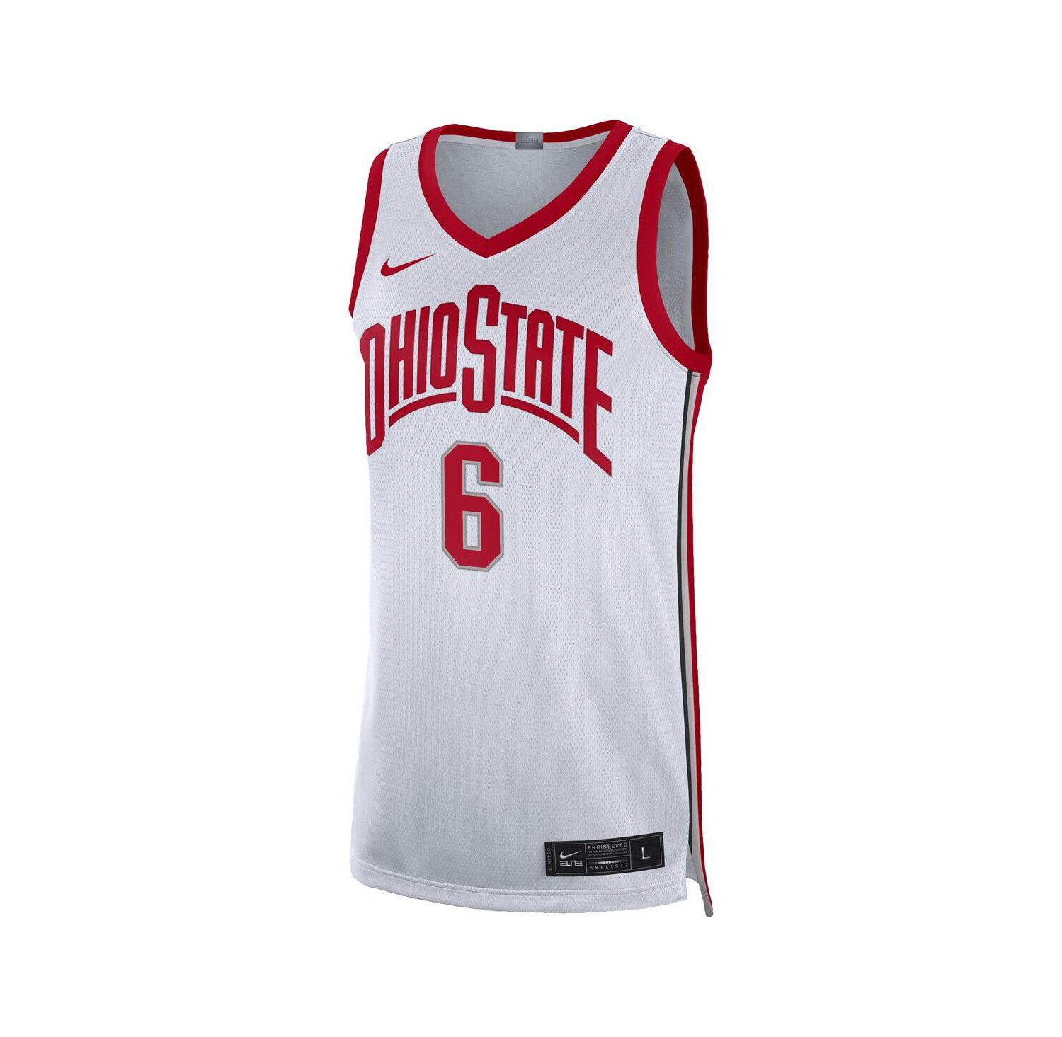 Men's LeBron James White Ohio State Buckeyes Limited Basketball Jersey