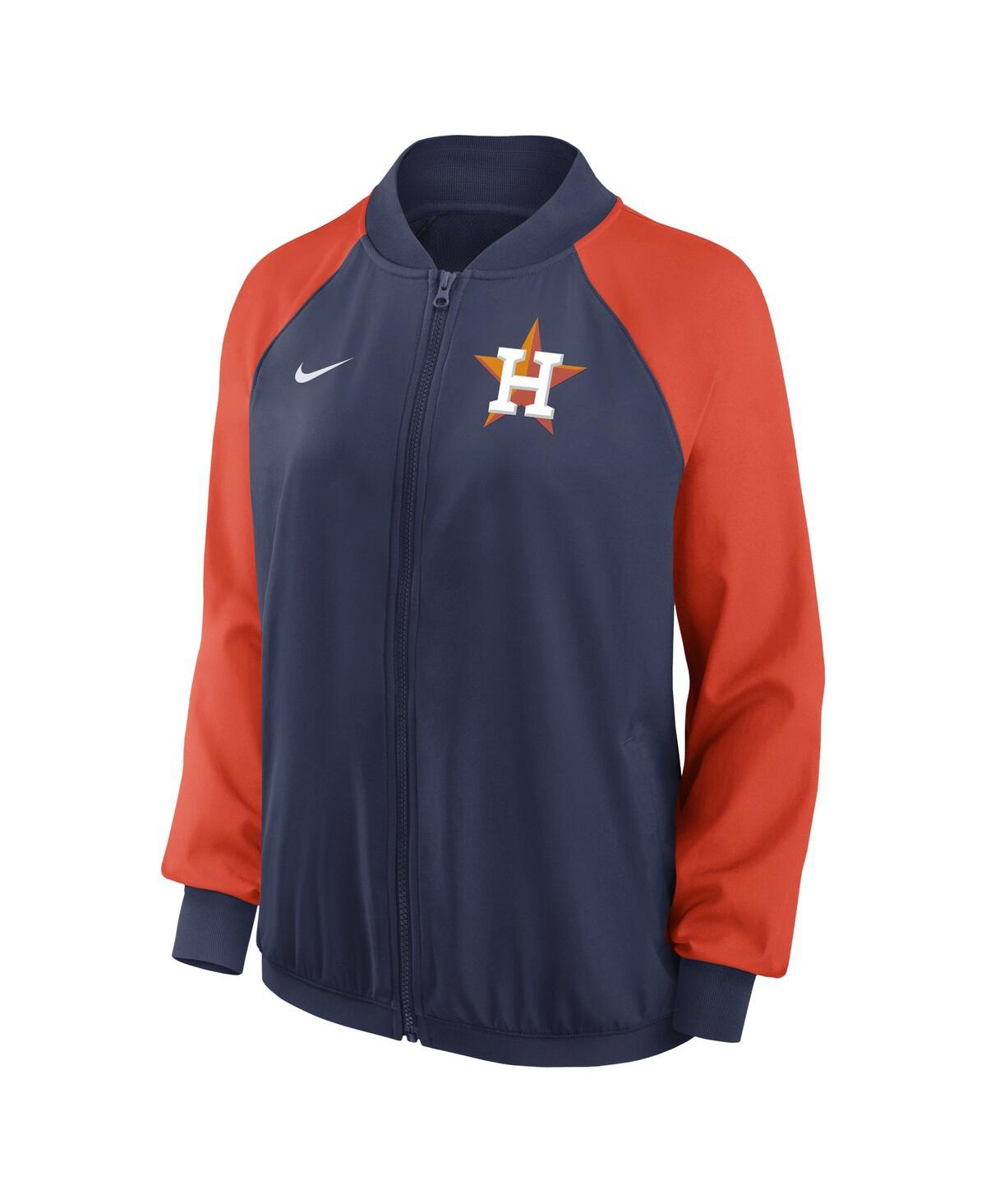 Shop Nike Women's  Navy Houston Astros Authentic Collection Team Raglan Performance Full-zip Jacket