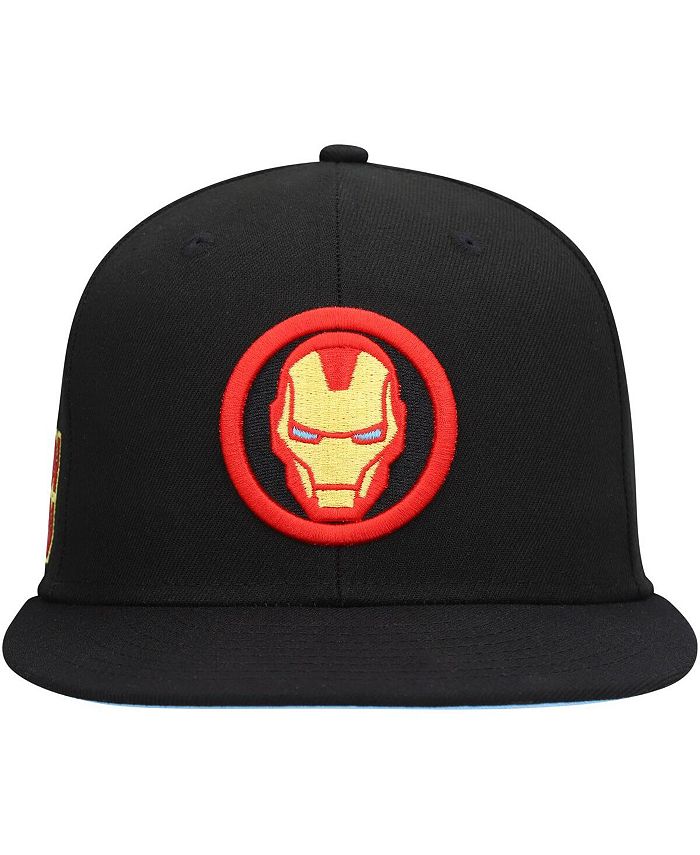 Marvel Men's Black Iron Man Fitted Hat & Reviews Sports Fan Shop Macy's