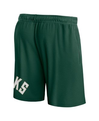 Men's Hunter Green Milwaukee Bucks Free Throw Mesh Shorts