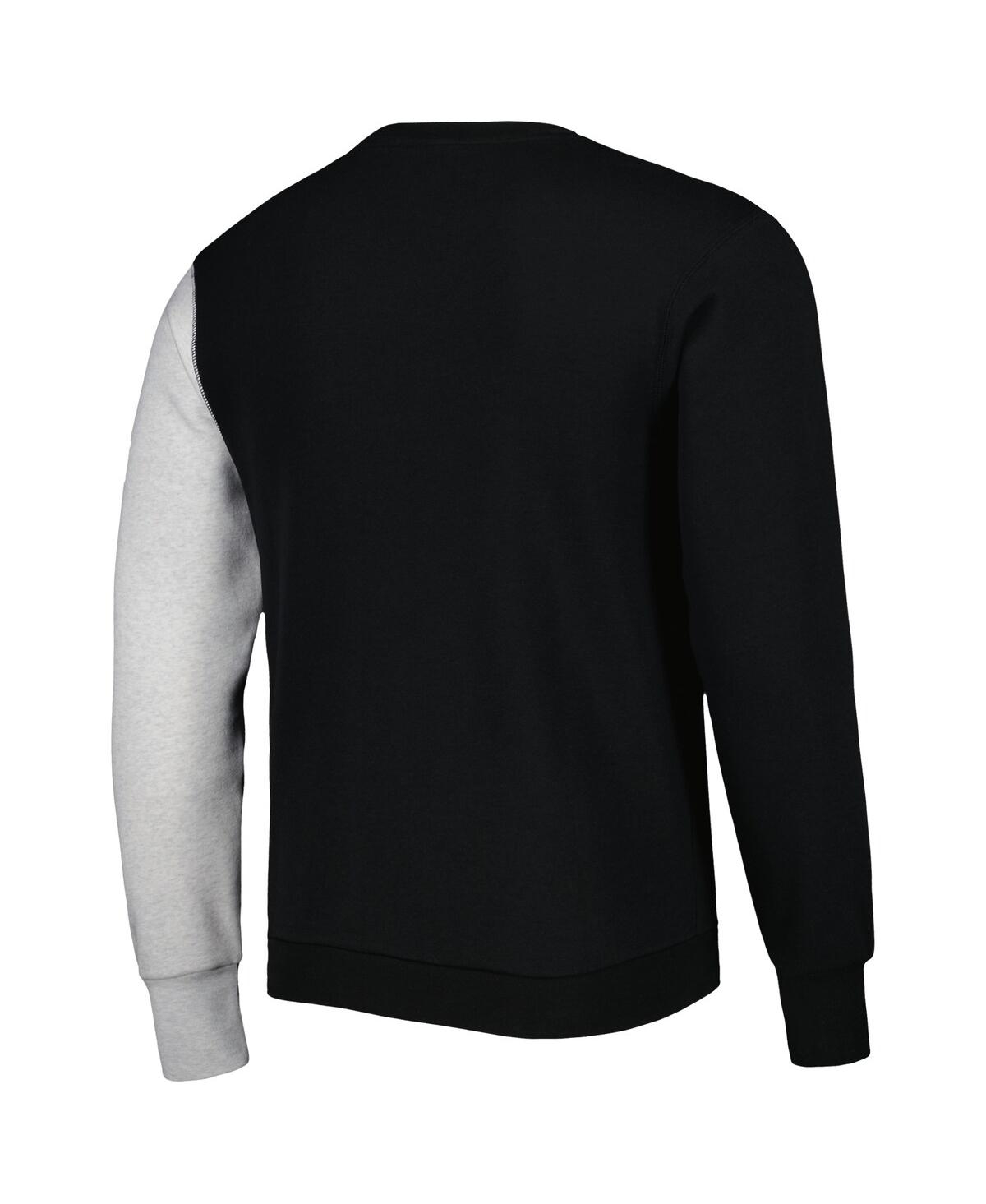 Shop Nike Men's  Black, Heather Gray Dallas Mavericks Courtside Versus Force & Flight Pullover Sweatshirt In Black,heather Gray