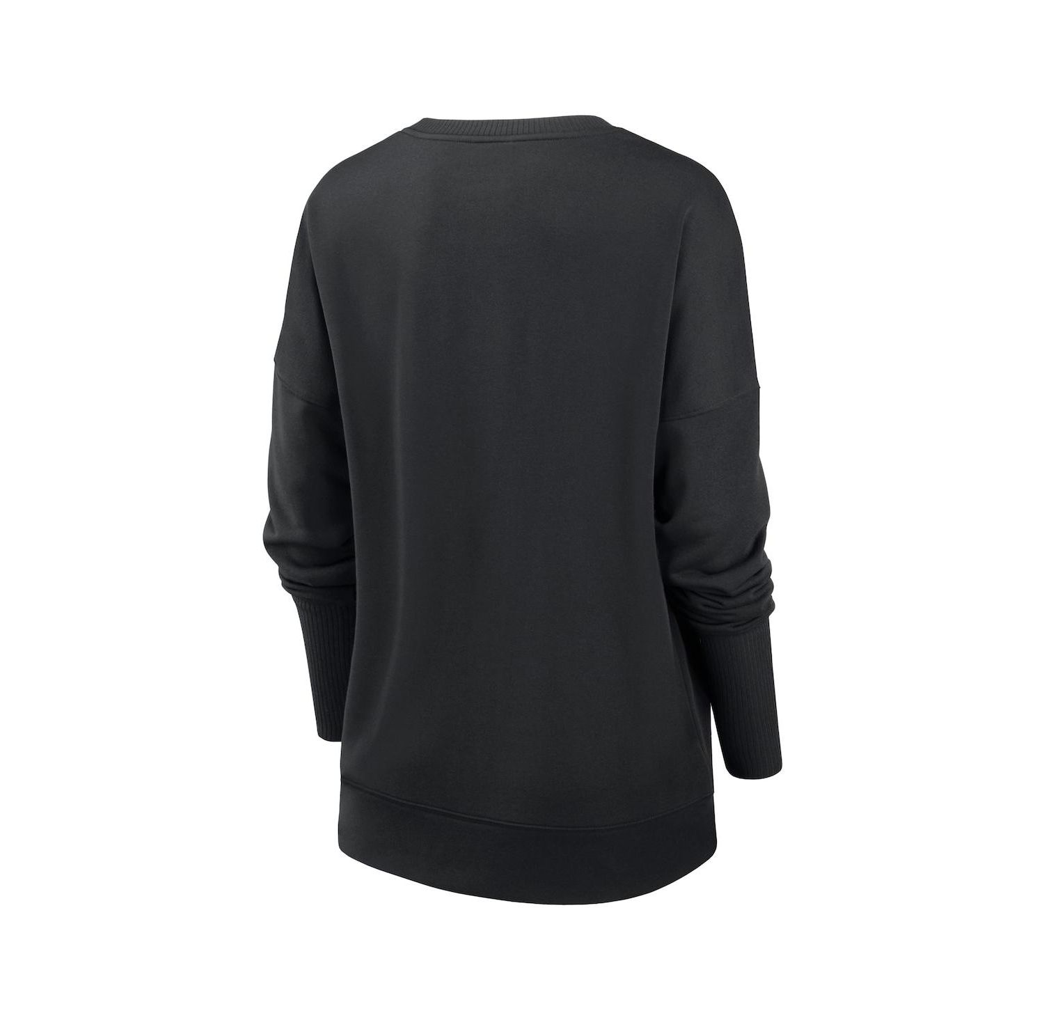 Women's Black New Orleans Saints Rewind Playback Icon Performance Pullover Sweatshirt
