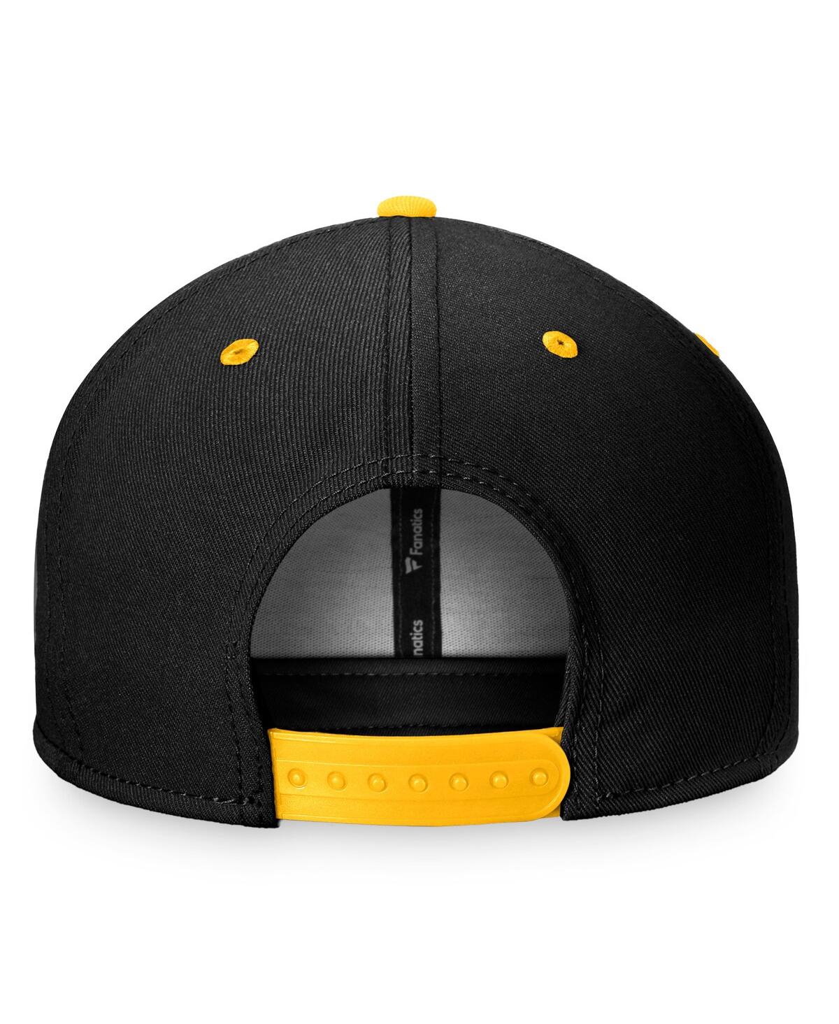 Men's Fanatics Gold Boston Bruins Heritage Retro Two-Tone Snapback Hat - Gold