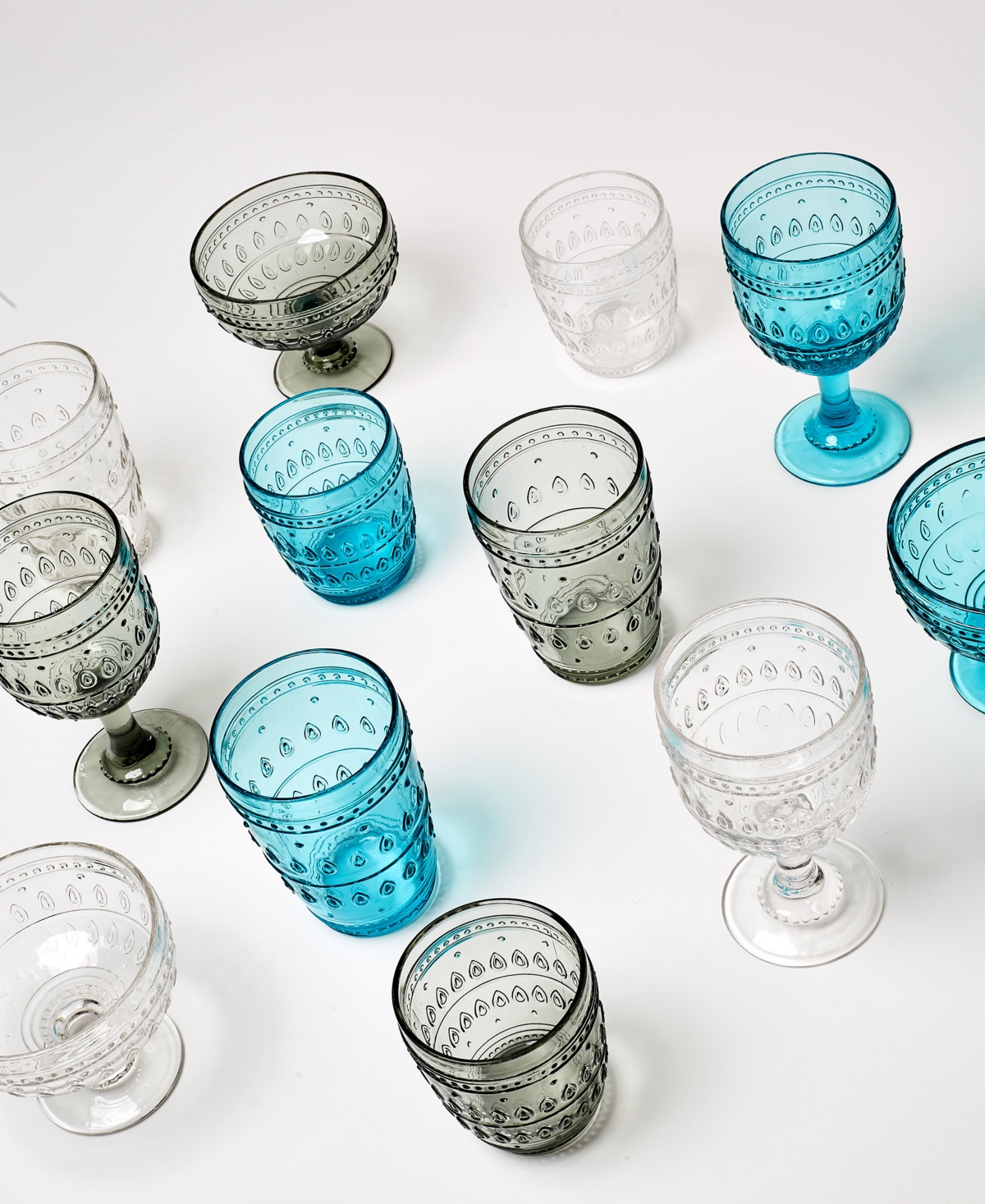 Euro Ceramica Fez Wine Glasses, Set of 4