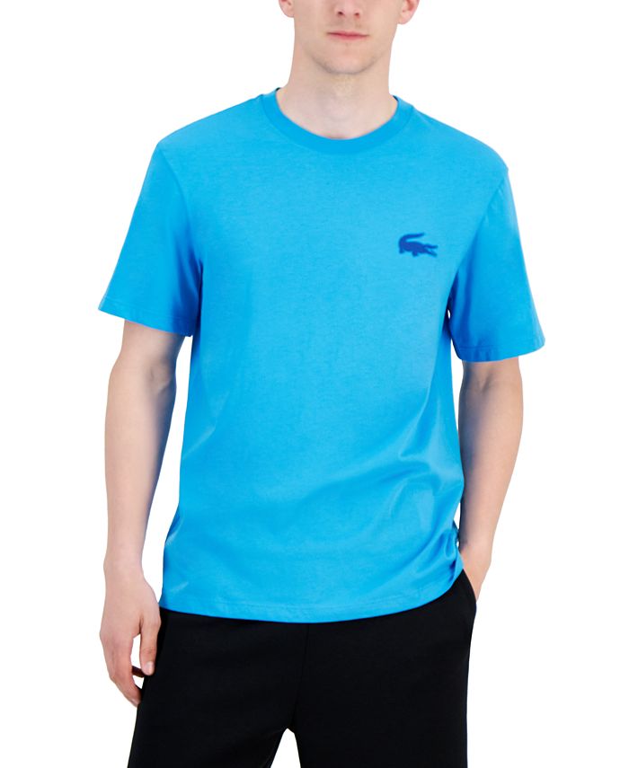 Men's Loose Fit Crocodile Print Crew Neck T-Shirt - Men's T-shirts