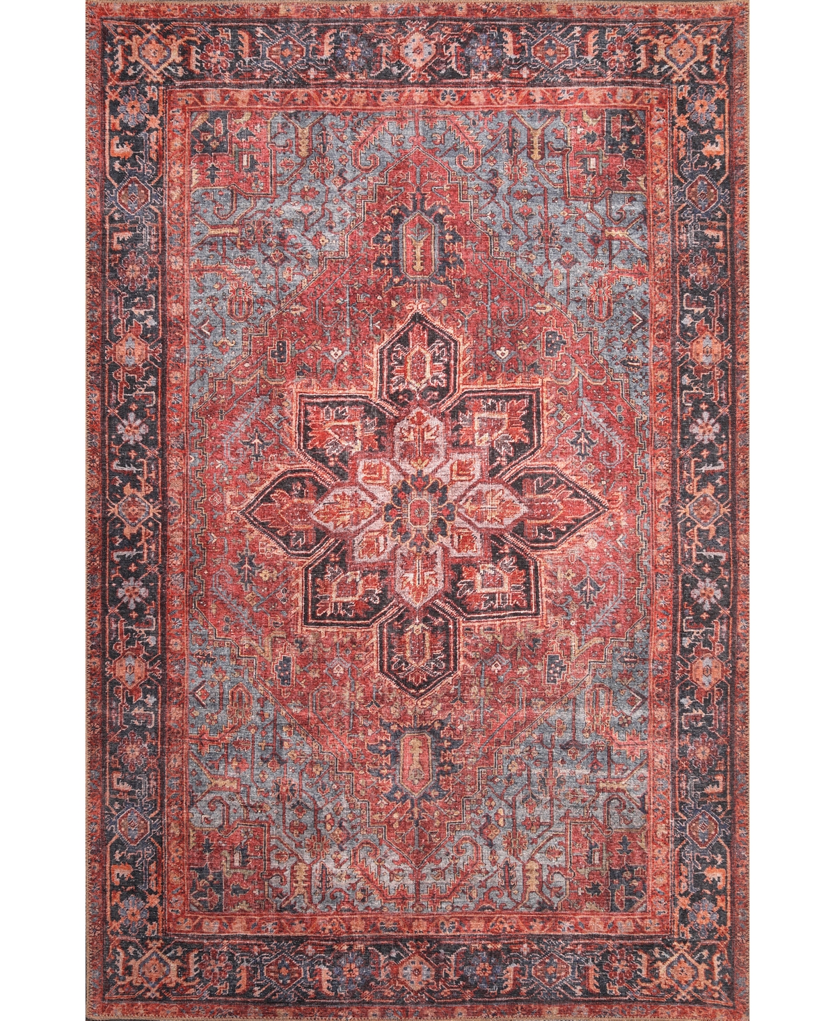 Kas London Machine Washable 4805 10' X 14' Area Rug In Red