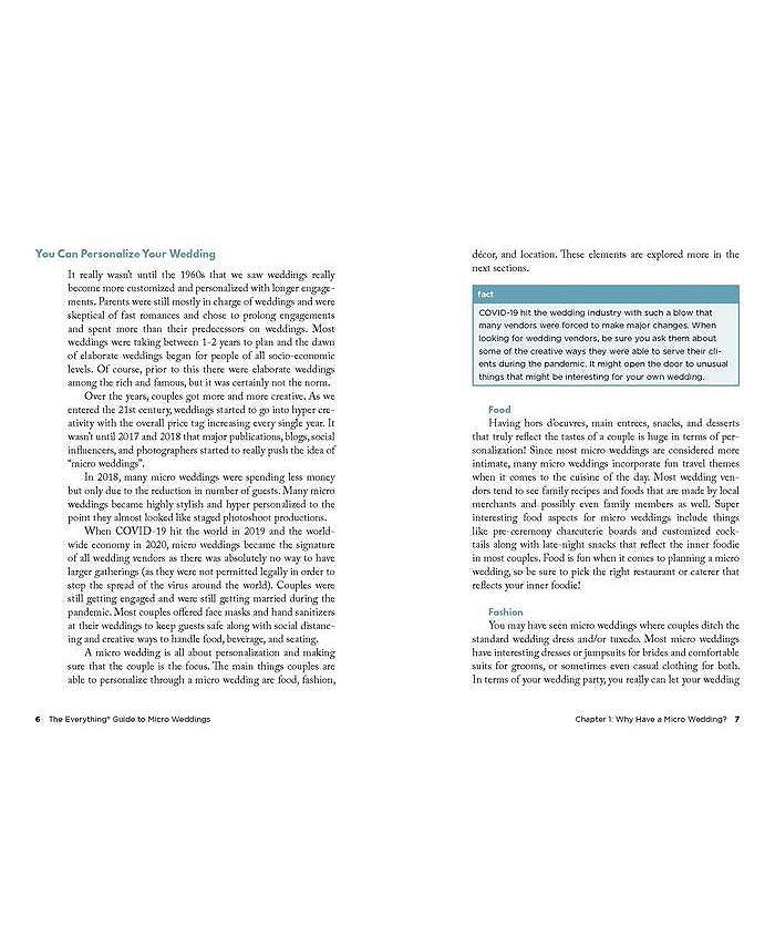 Barnes & Noble The Everything Guide to Micro Weddings The Ultimate