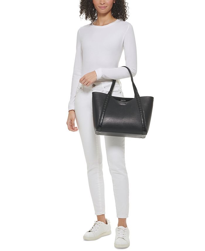Calvin Klein Masonite Convertible Tote Bag with Pouch Macy's