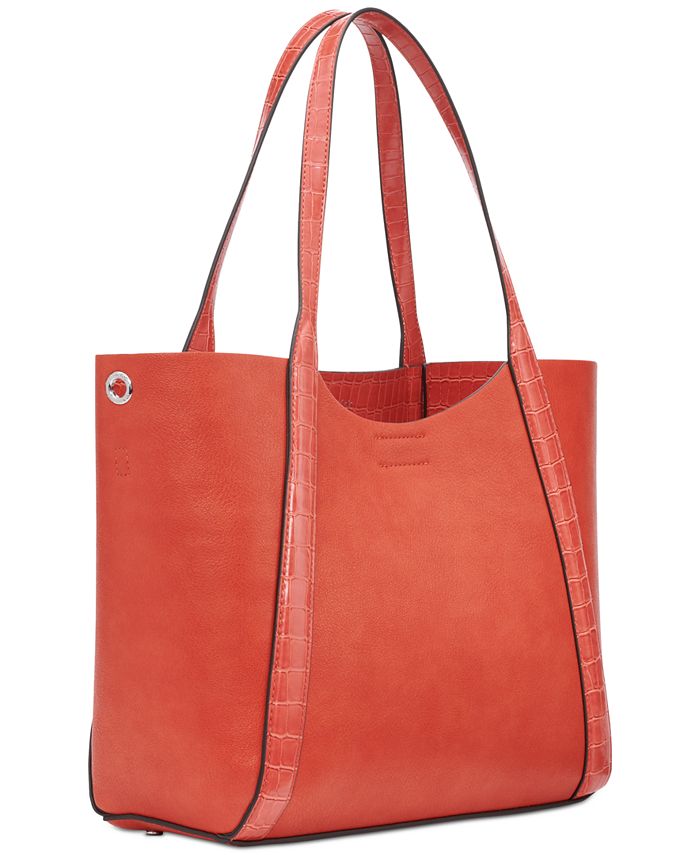 Calvin Klein Masonite Convertible Tote Bag with Pouch - Macy's