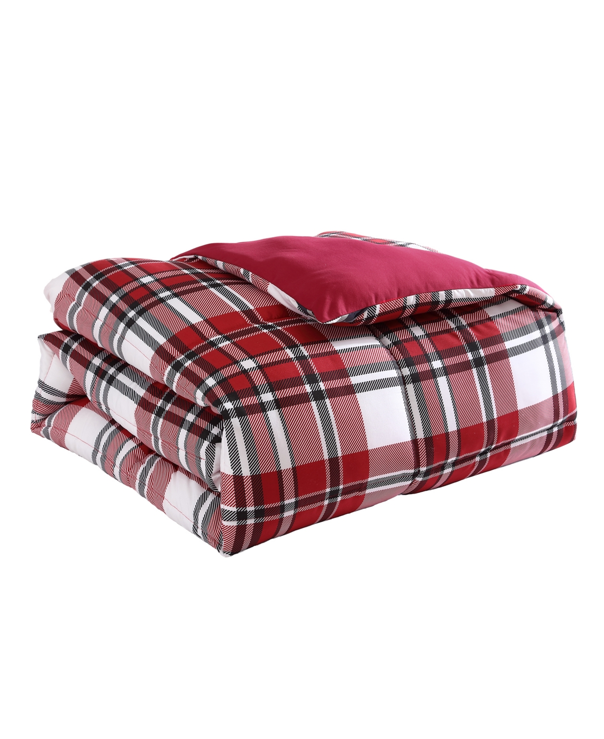 Royal Luxe Reversible Down Alternative Comforter, Full/queen, Exclusively At Macy's In Burgundy