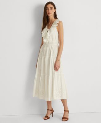 Ralph lauren eyelet dress online