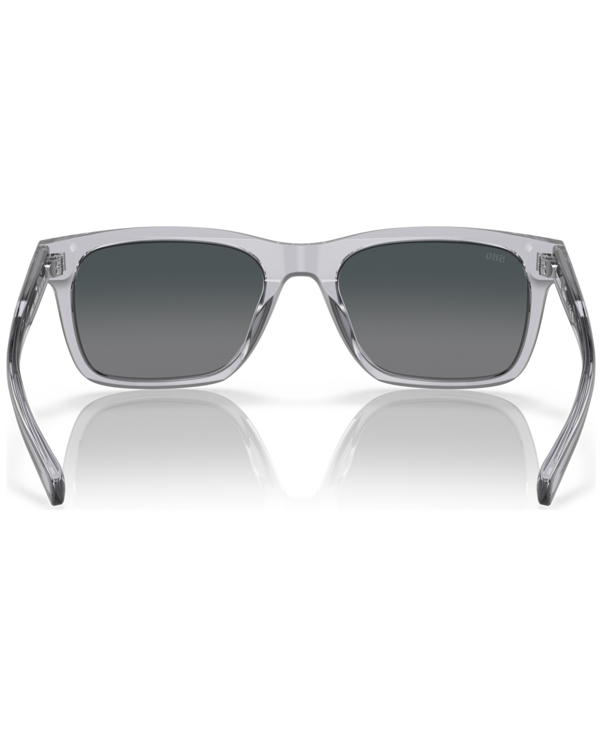 Shop Costa Del Mar Men's Polarized Sunglasses, Tybee In Shiny Light Crystal Gray