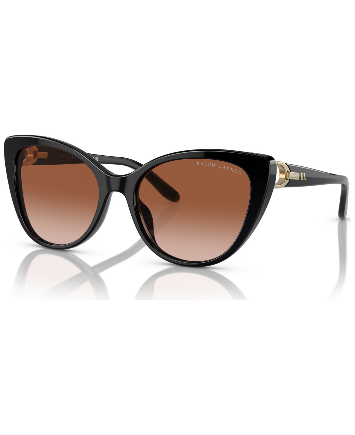Shop Ralph Lauren Women's Sunglasses, Rl8215bu In Black