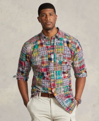 Polo Ralph Lauren - Men's Big & Tall Patchwork Madras Shirt
