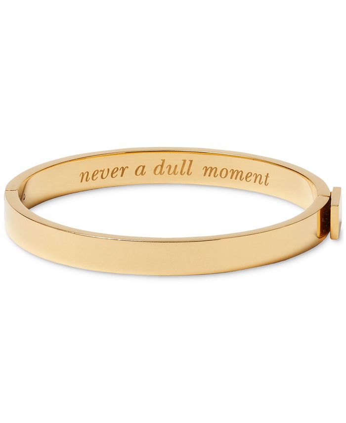 kate spade new york Gold-Tone Never A Dull Moment Color Inlay Bangle ...