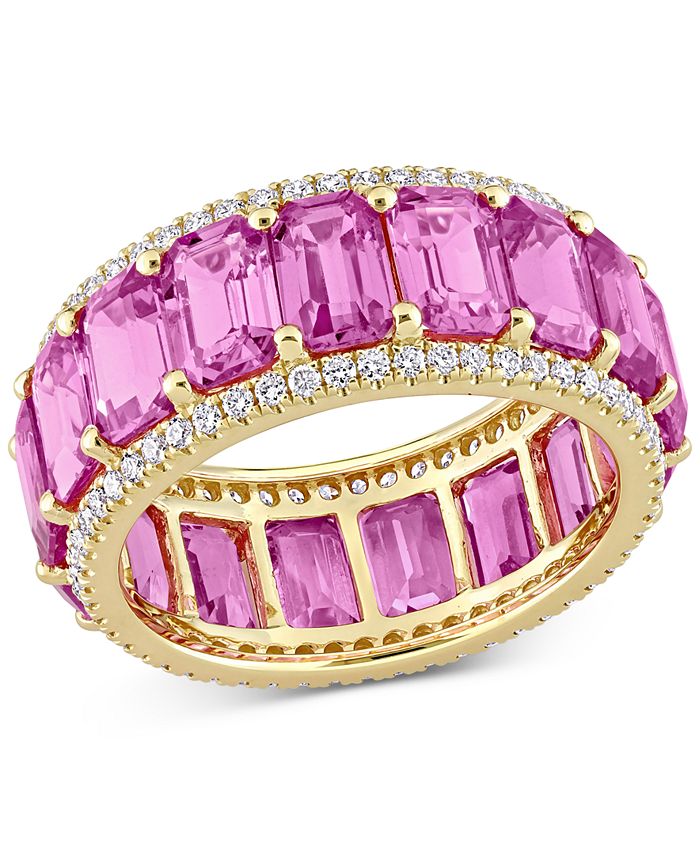 Macy's pink sapphire clearance ring