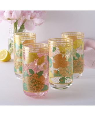 Vintage-Like Vibe 19-oz Highball Glasses 4-Piece Set