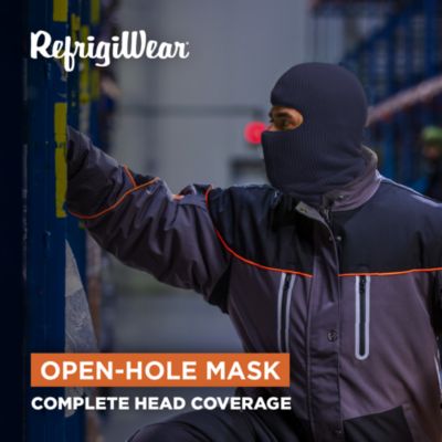 Men's Open Hole Face Mask - Breathable, Flexible, and Warm Winter Face Cover