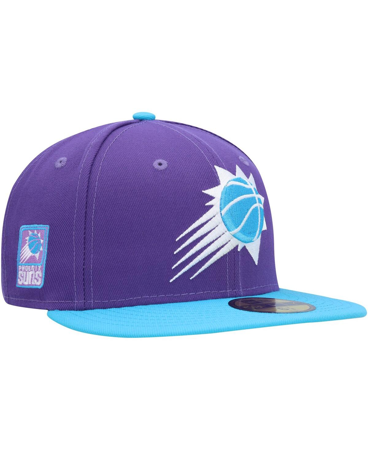 Shop New Era Men's  Purple Phoenix Suns Vice 59fifty Fitted Hat