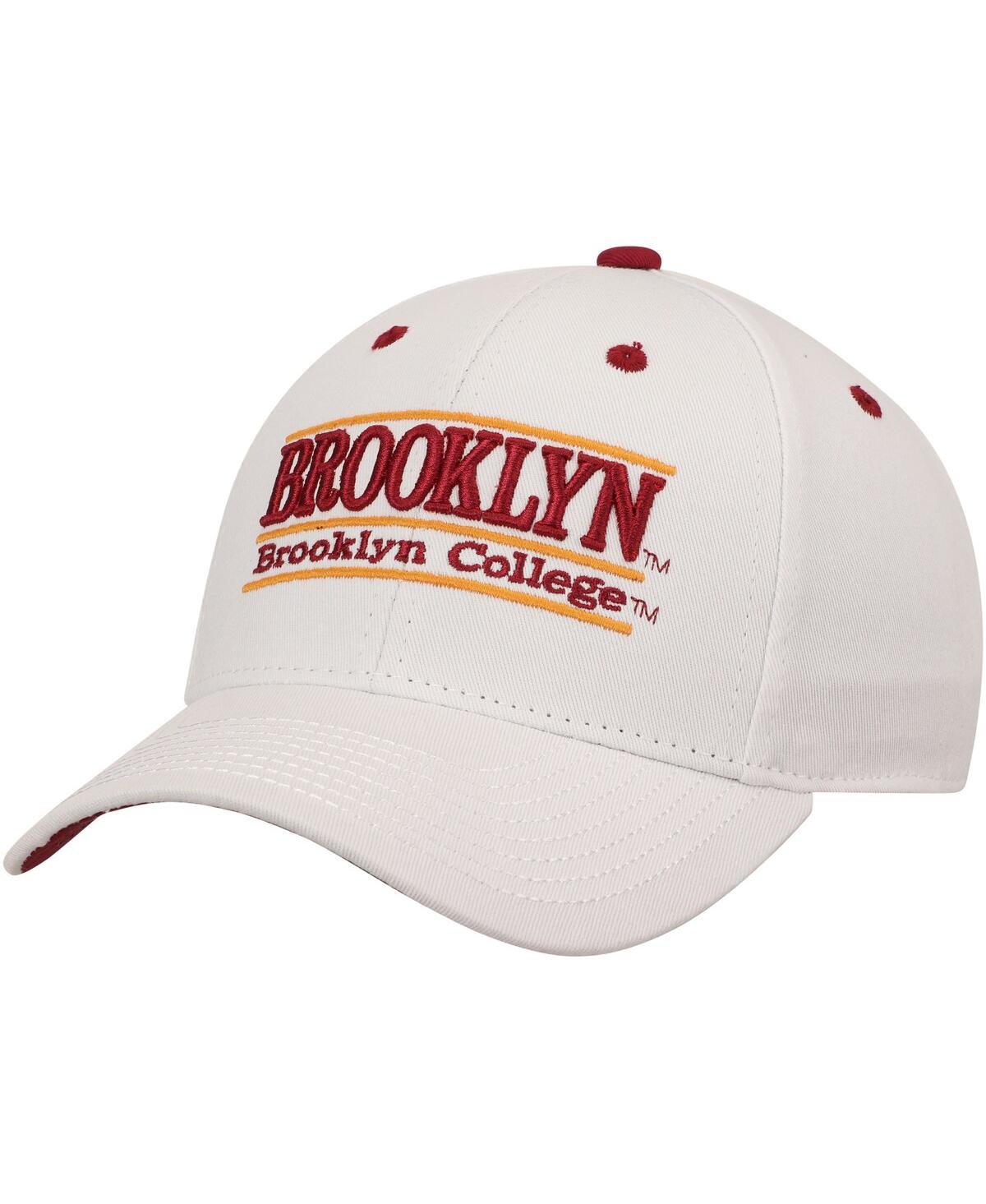 Game Men's The  White Brooklyn College Bulldogs Classic Bar Structured Adjustable Hat